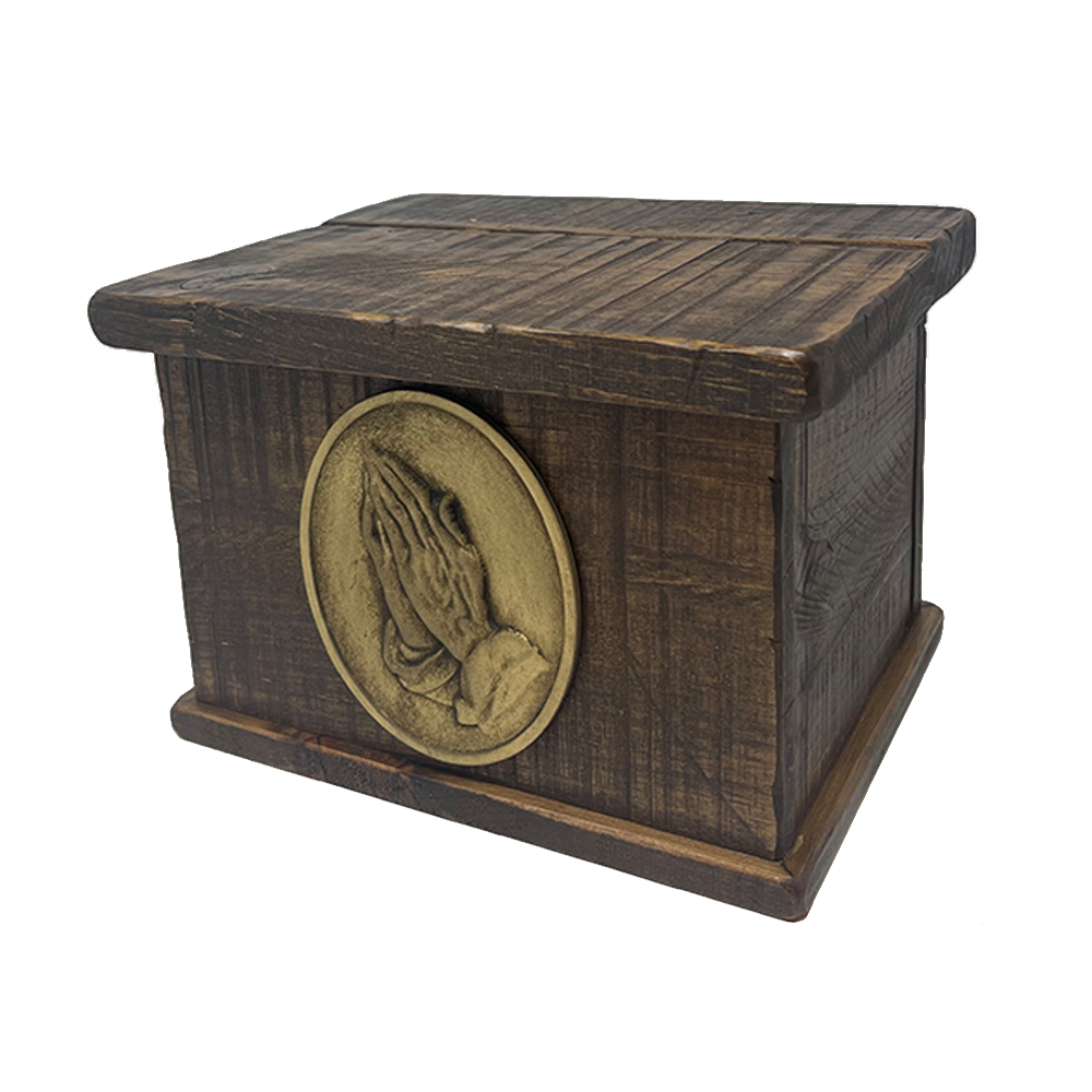 [URN-ML W-2007L] Rustic Country Praying Hands Large