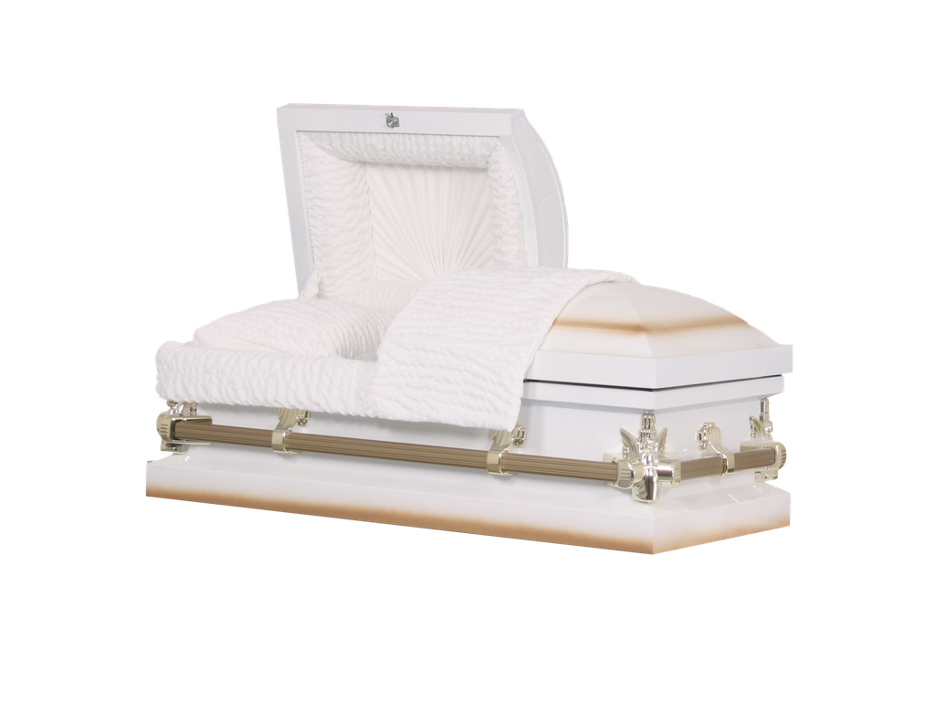 [20N-6104-000] Youth White Metal 4'6" Non-Gasketed (Half Couch)